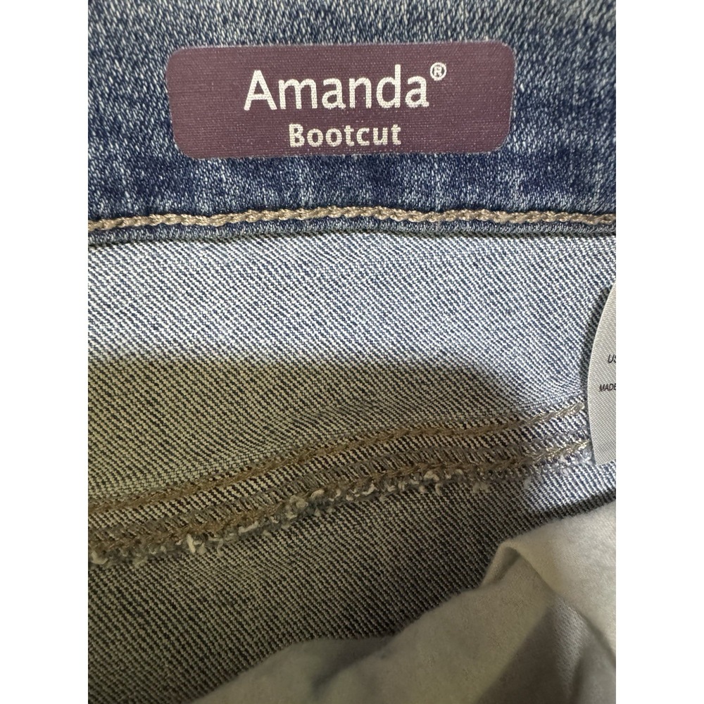 Gloria Vanderbilt Jeans Women's Size 18 (W36xL30) Amanda Bootcut Blue High Rise - Picture 8 of 9